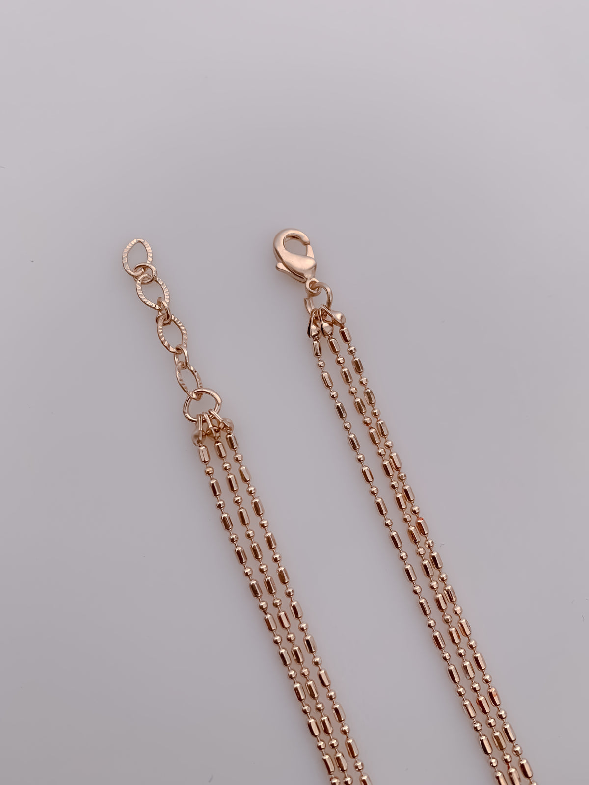 Rose Gold Sunburst Circle Pendant Set