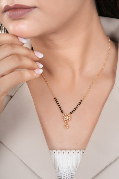 Buy 1 Get 1 Free - Golden Sunburst Mangalsutra