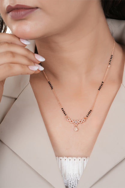 Buy 1 Get 1 Free -Golden Orbit Drop Mangalsutra