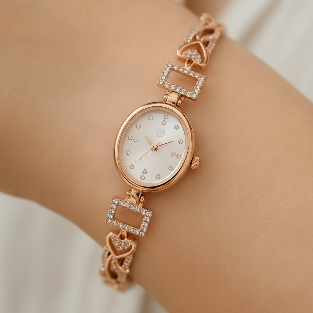 Macro Detail – Dial & Heart Links
