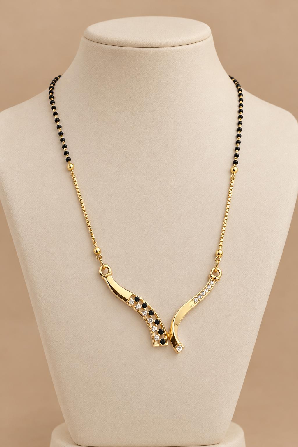 3668 on an ivory jewellery bust