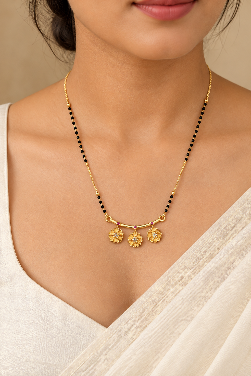 3676 mangalsutra worn lifestyle image