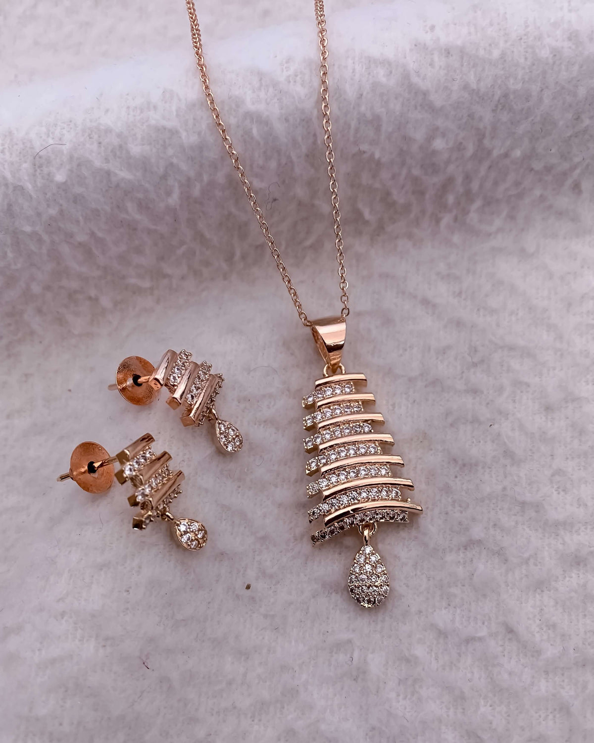 Regal Radiance: The American Diamond Royal Pendant Set by Belezza Jewels - Pendant Set - Belleza Jewels
