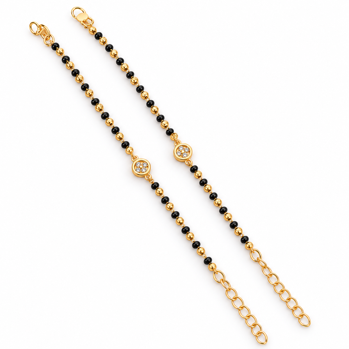 High Gold Crystal Najariya Bracelet