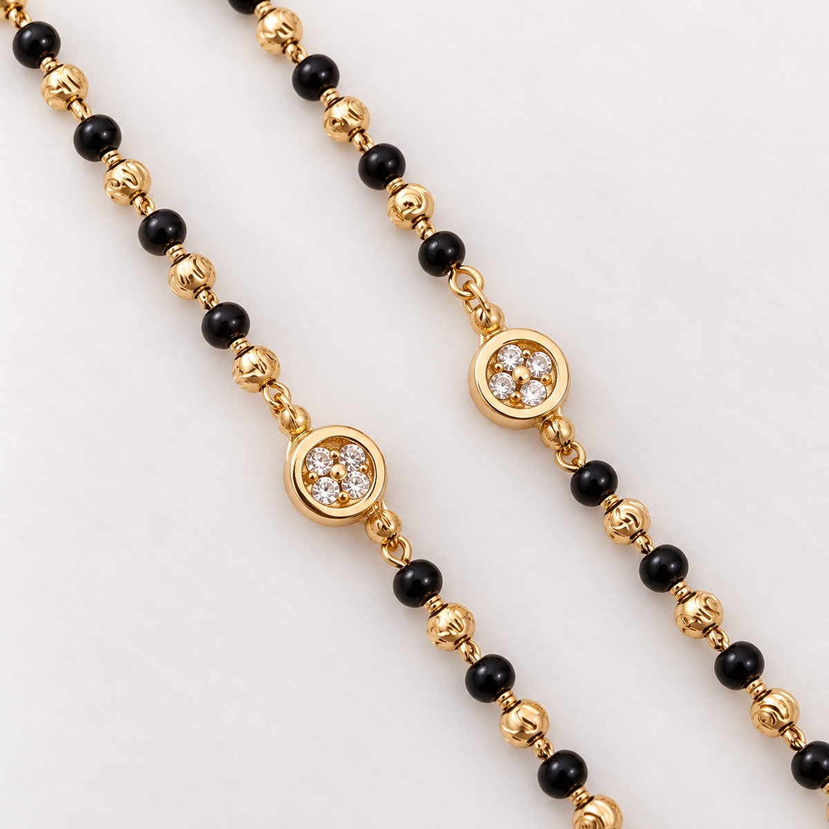 High Gold Crystal Najariya Bracelet