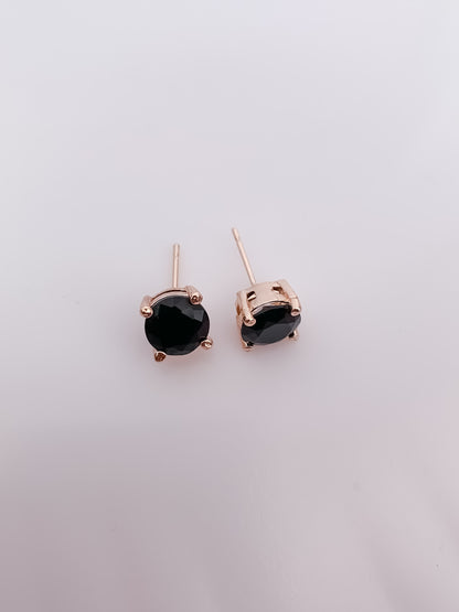 Elegant Aqua Stone Pendant Set in Rose Gold Finish