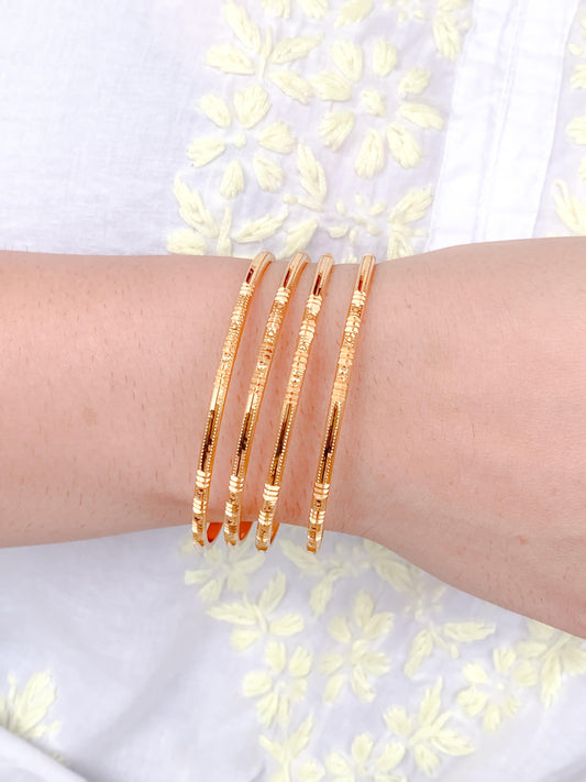BUY 1 GET 1 FREE - Uma Bangles (Set of 4)