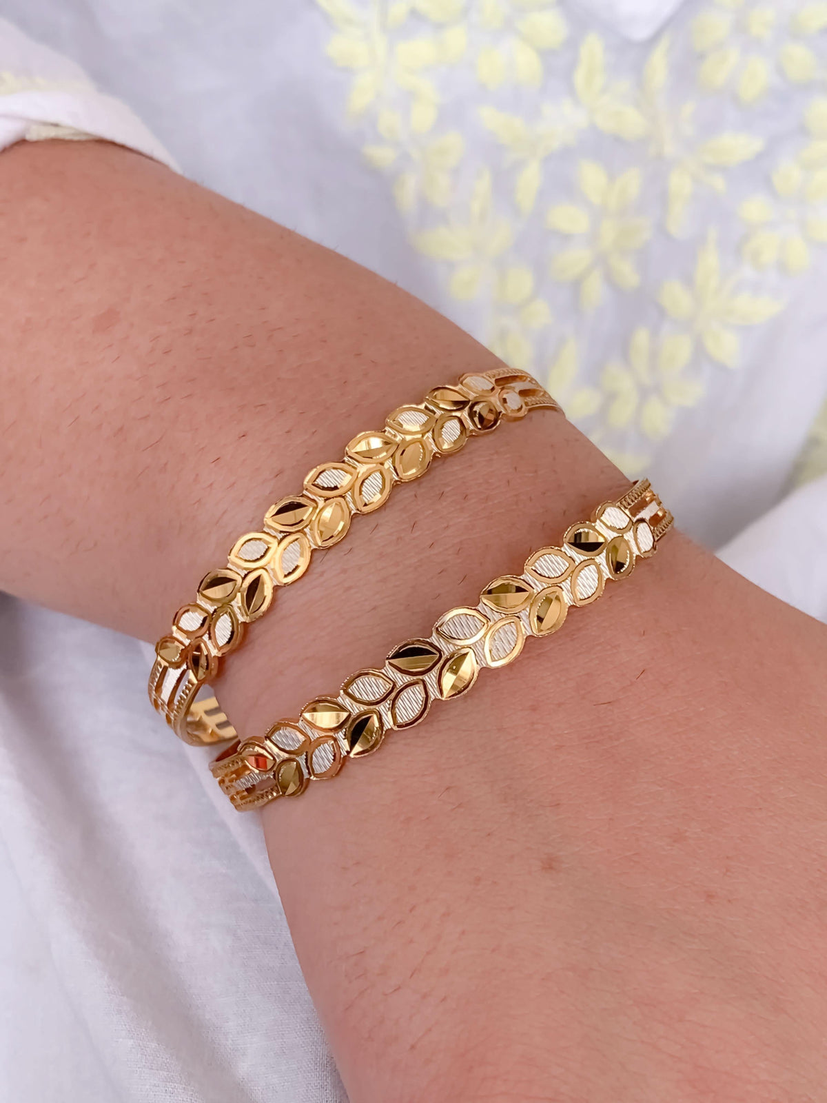Buy 1 Get 1 Free -Vishwa Bangles ( set of 2 ) - Bangles - Belleza Jewels