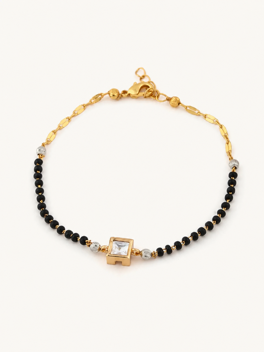 Fancy High Gold Plated Square Shape Hand Mangalsutra