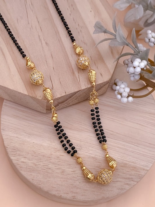 American Diamond High Gold Fancy Mangalsutra Belleza Jewels