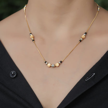 BUY 1 GET 1 Free-  American Diamond Gold Plated Fancy chain Mangalsutra - Mangalsutra -  Mangalsutra