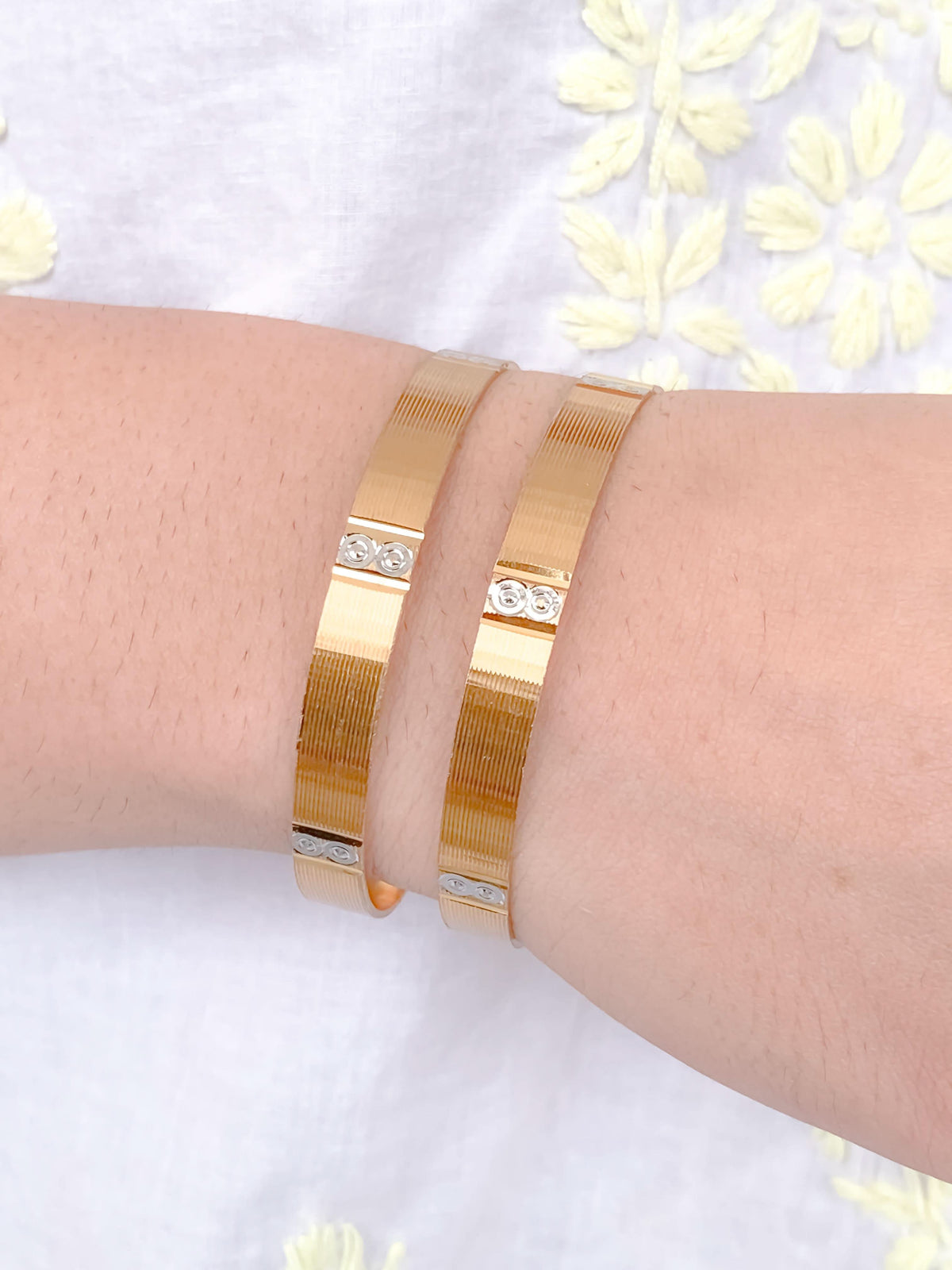 Buy 1 Get 1 Free- Prisha Bangles (Set of 2) - Bangles - Belleza Jewels