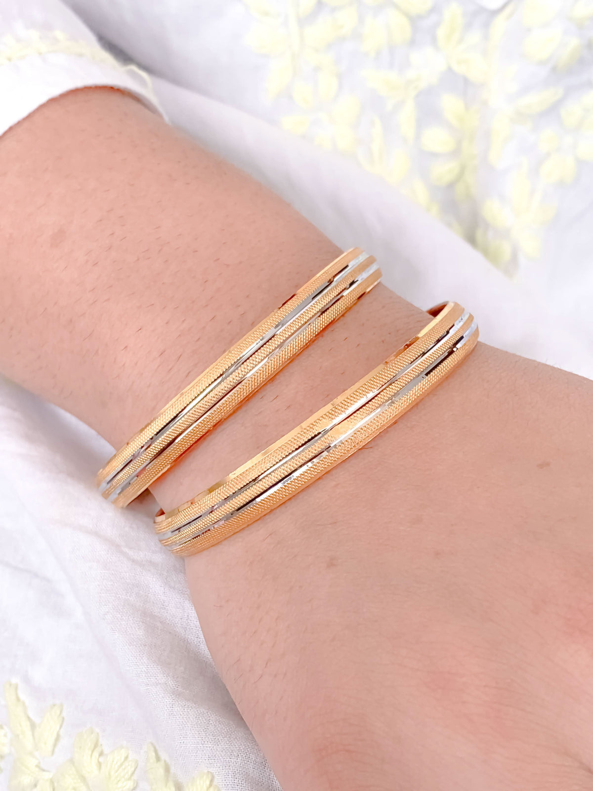 Buy 1 Get 1 Free -Ravina Bangles ( set of 2 ) - Bangles - Belleza Jewels
