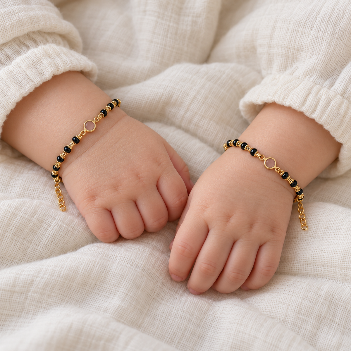 Fancy Golden Kids Size Najariya Bracelet