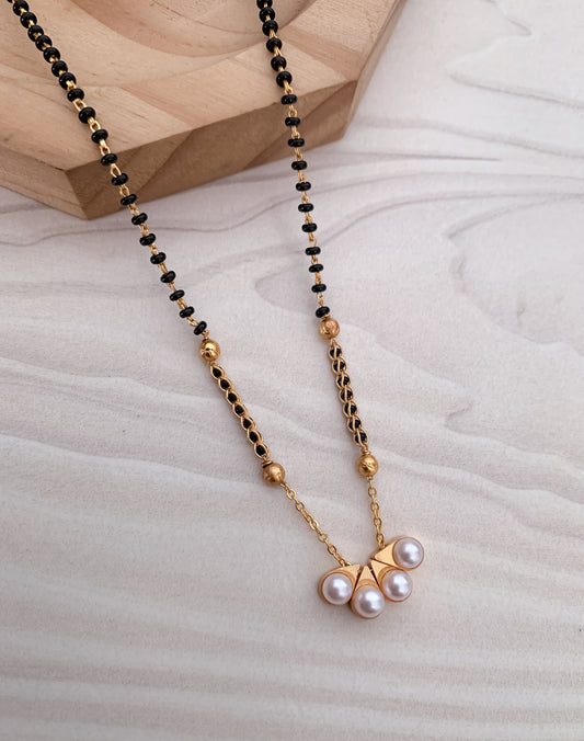 Buy 1 Get 1 Free Matt Finished Exclusive Design Pearl Mangalsutra