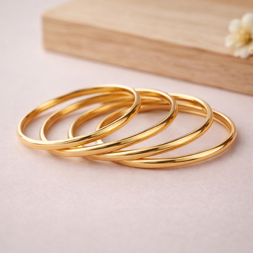Buy 1 Get 1 Free - Viha Bangles ( Set of 4) - Bangles - Belleza Jewels