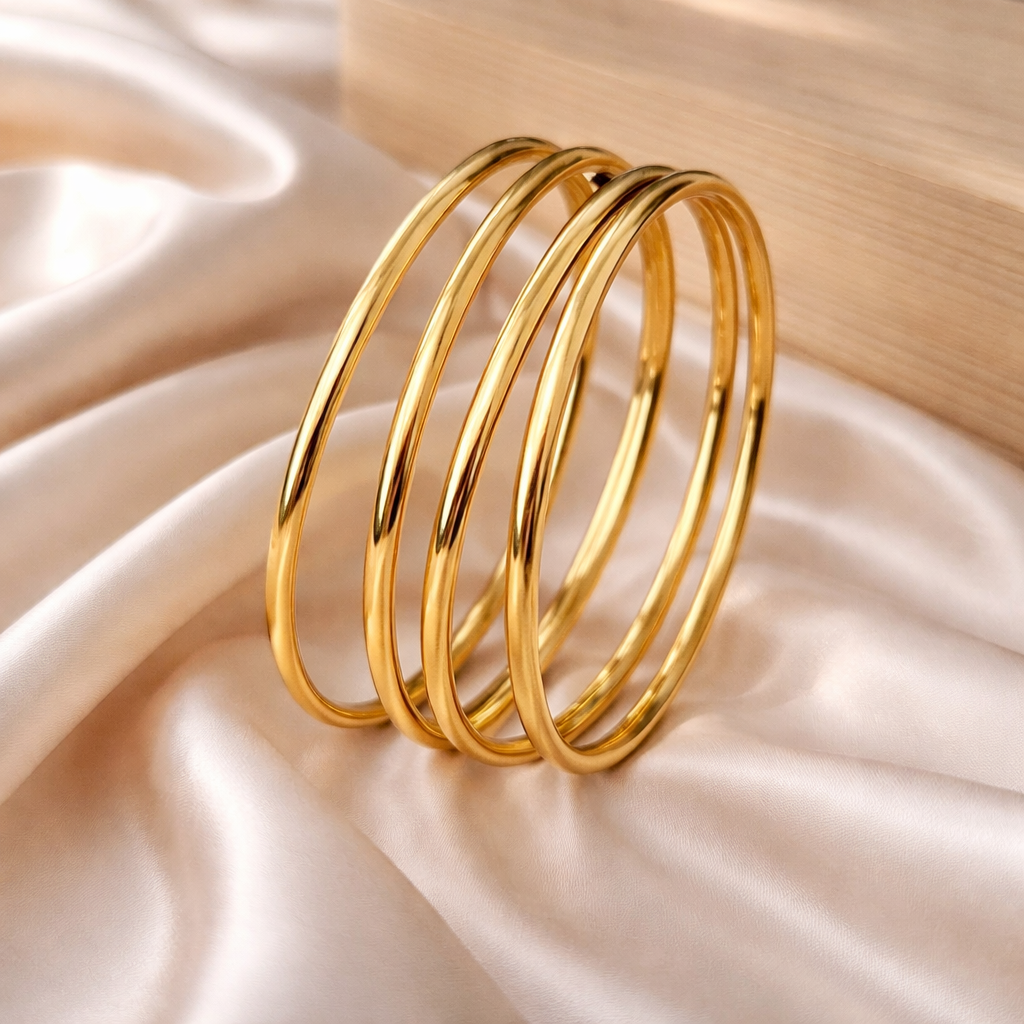 Buy 1 Get 1 Free - Viha Bangles ( Set of 4) - Bangles - Belleza Jewels