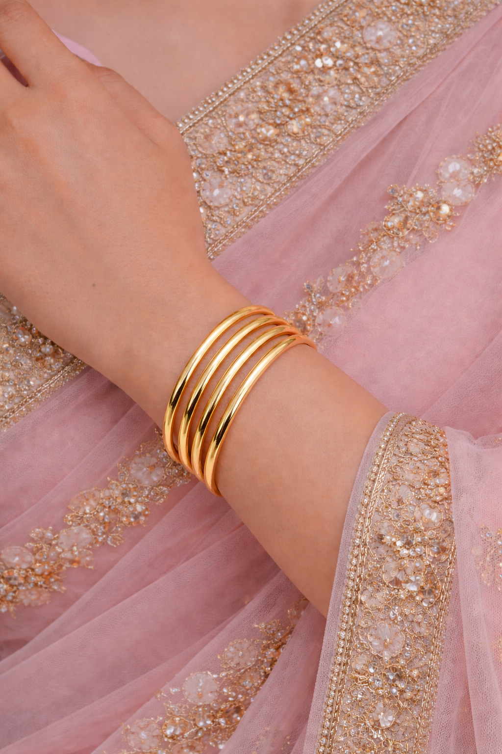 Buy 1 Get 1 Free - Viha Bangles ( Set of 4) - Bangles - Belleza Jewels