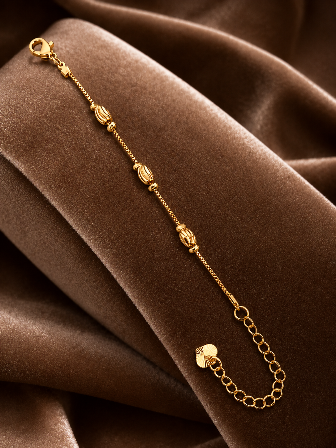Golden Tulip Charm Bracelet