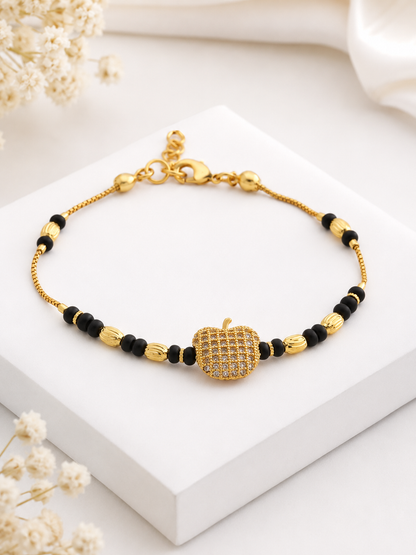 American Diamond High Gold Hand Mangalsutra