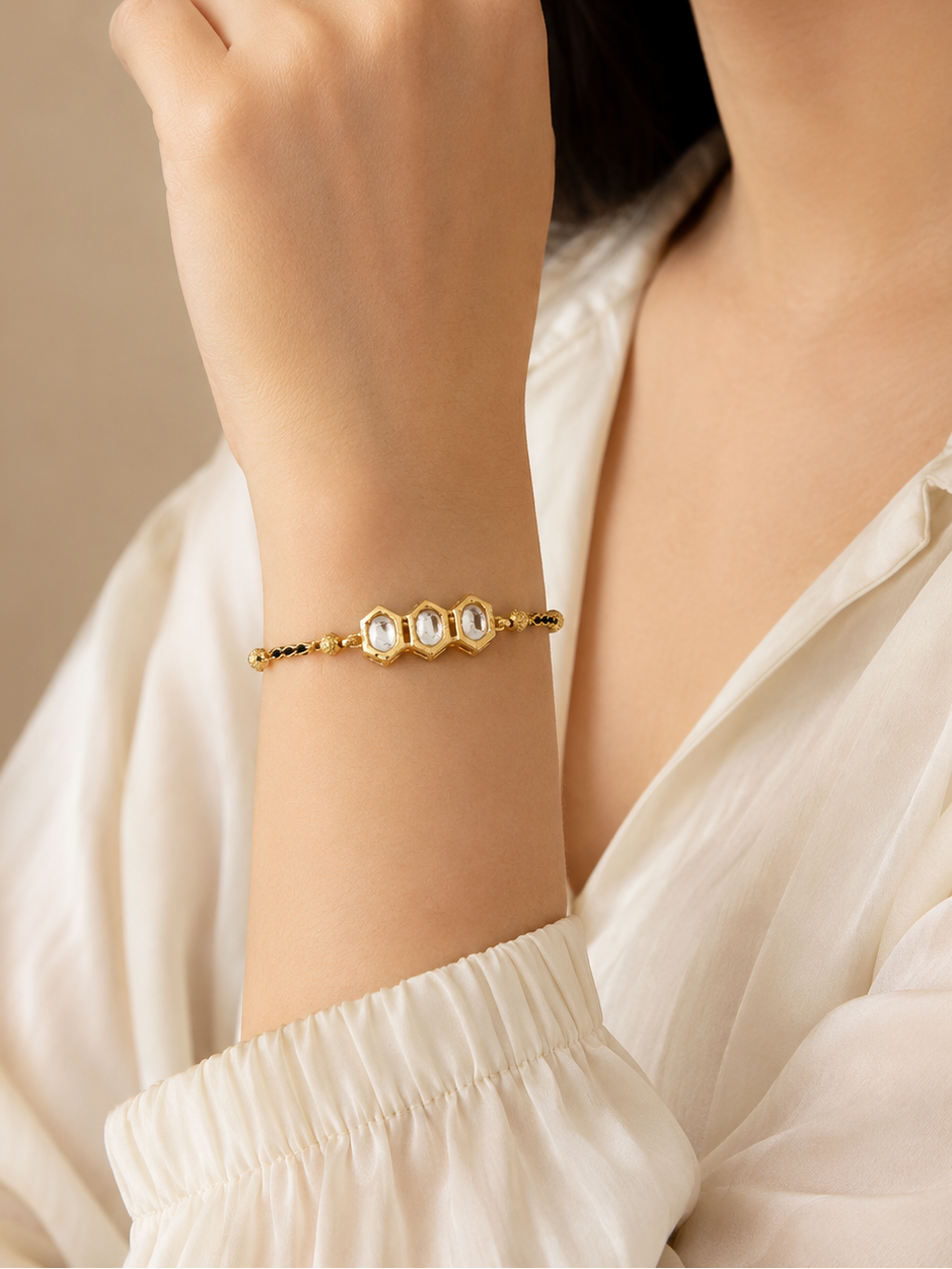 Fancy High Gold Plated Delicate Hand Mangalsutra