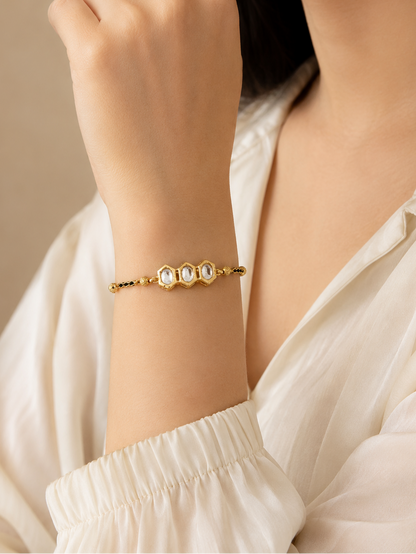 Fancy High Gold Plated Delicate Hand Mangalsutra