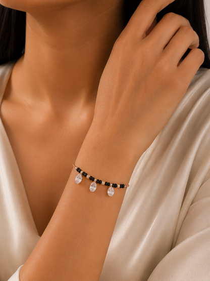 Rose Gold Plated Delicate Hand Mangalsutra