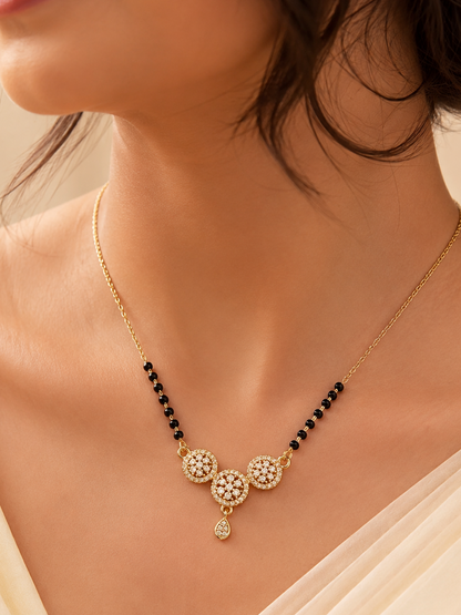 Buy 1 Get 1 Free - Celestial Trio Drop Mangalsutra