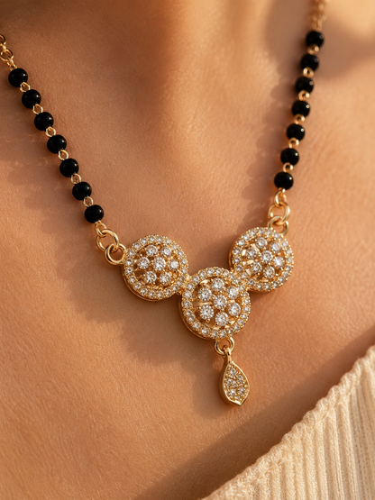 Buy 1 Get 1 Free - Celestial Trio Drop Mangalsutra