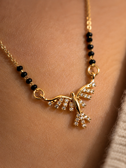 Buy 1 Get 1 Free - Golden Wings Diamond Mangalsutra