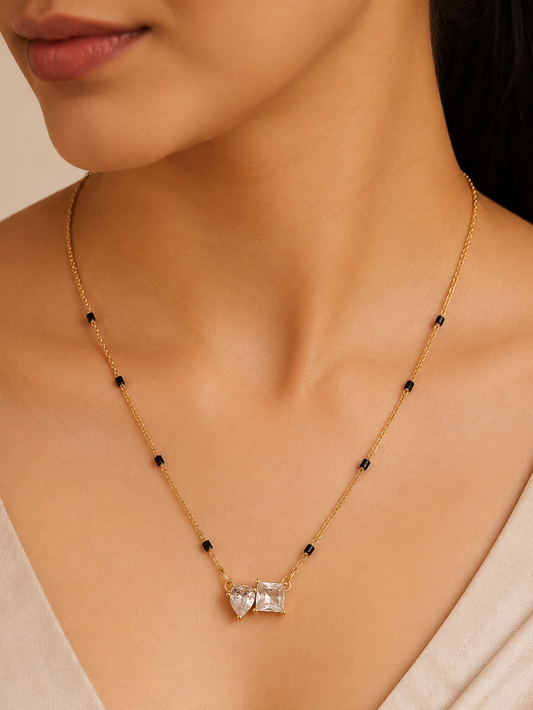Buy 1 Get 1 Free - Crystal Duo Mangalsutra