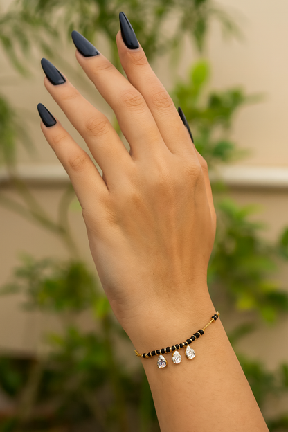 Fancy High Gold Plated lives Shape Delicate Hand Mangalsutra