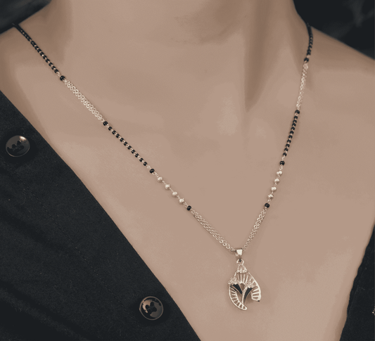 BUY 1 GET 1 FREE - American Diamond Gold Plated Fancy Delicate Mangalsutra - Mangalsutra - Belleza Jewels