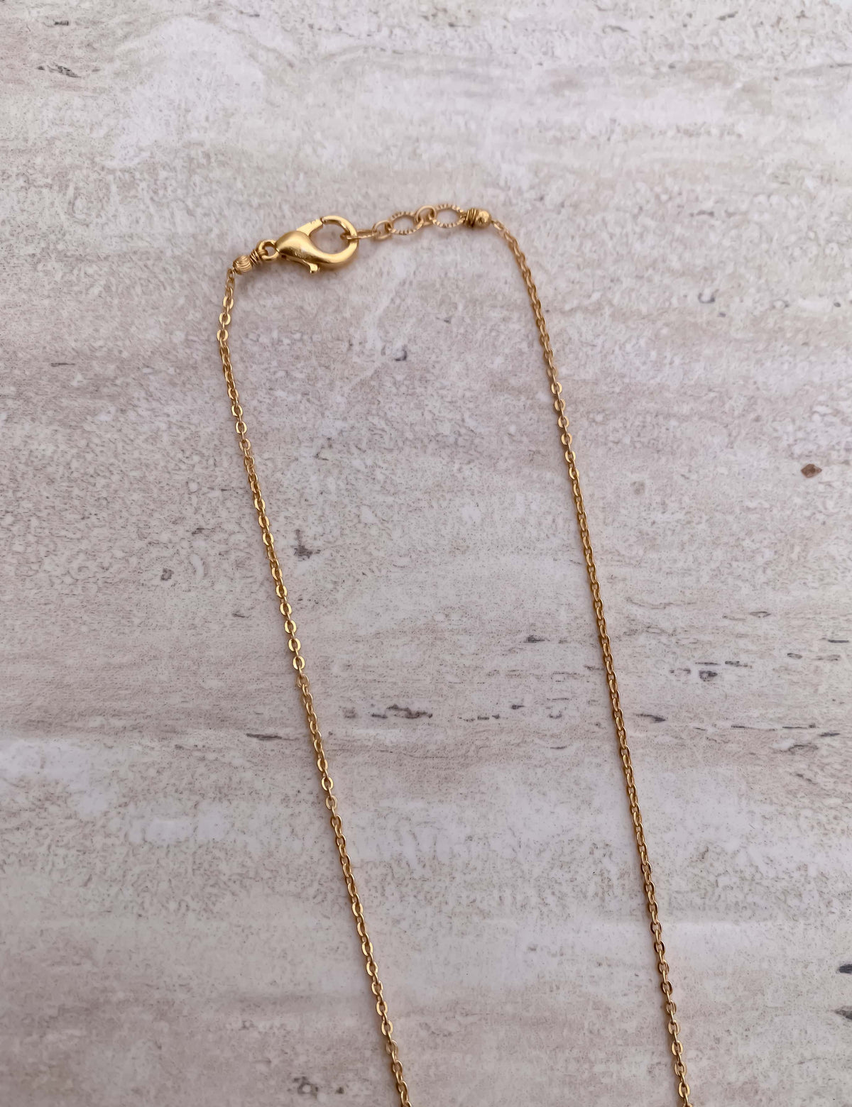 Fancy High Gold Delicate Pearl Necklace Chain Pendant - Chain Pendal - Belleza Jewels