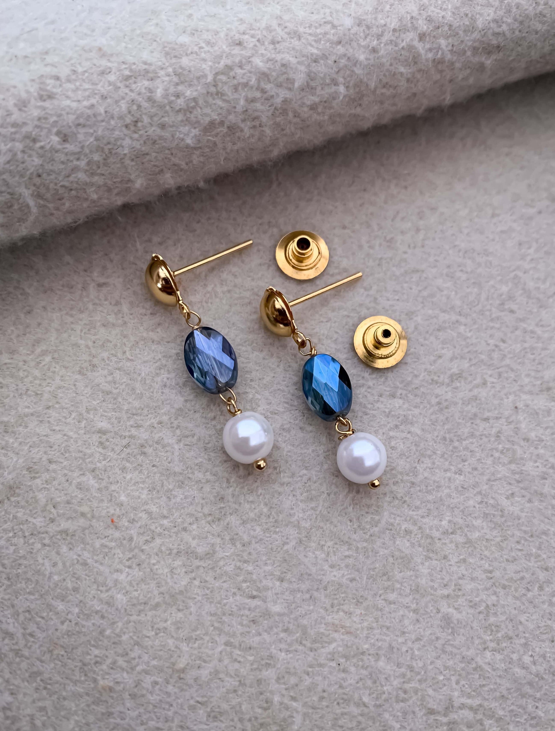 Blue Shine Multi Colour Fancy High Gold Western Mala Set - Belleza Jewels