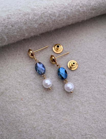 Blue Shine Multi Colour Fancy High Gold Western Mala Set - Belleza Jewels