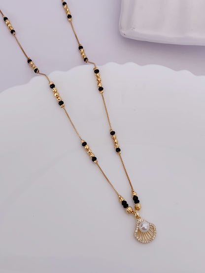Buy 1 Get 1 Free - American Diamond Gold Plated Delicate Mangalsutra