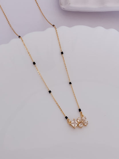 Buy 1 Get 1 Free - American Diamond Gold Plated Fancy Mangalsutra