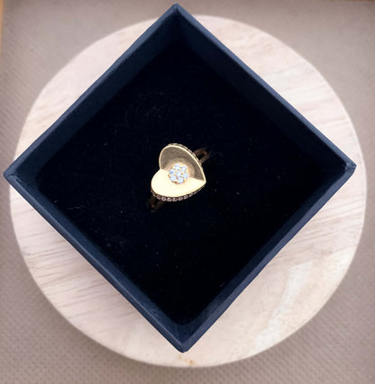American Dimond heart shape fancy ring. - finger ring - Belleza Jewels