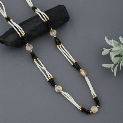 Fncy Western 3 Line Length 18 Inch Crystal Mala - Western Mala Set - Belleza Jewels