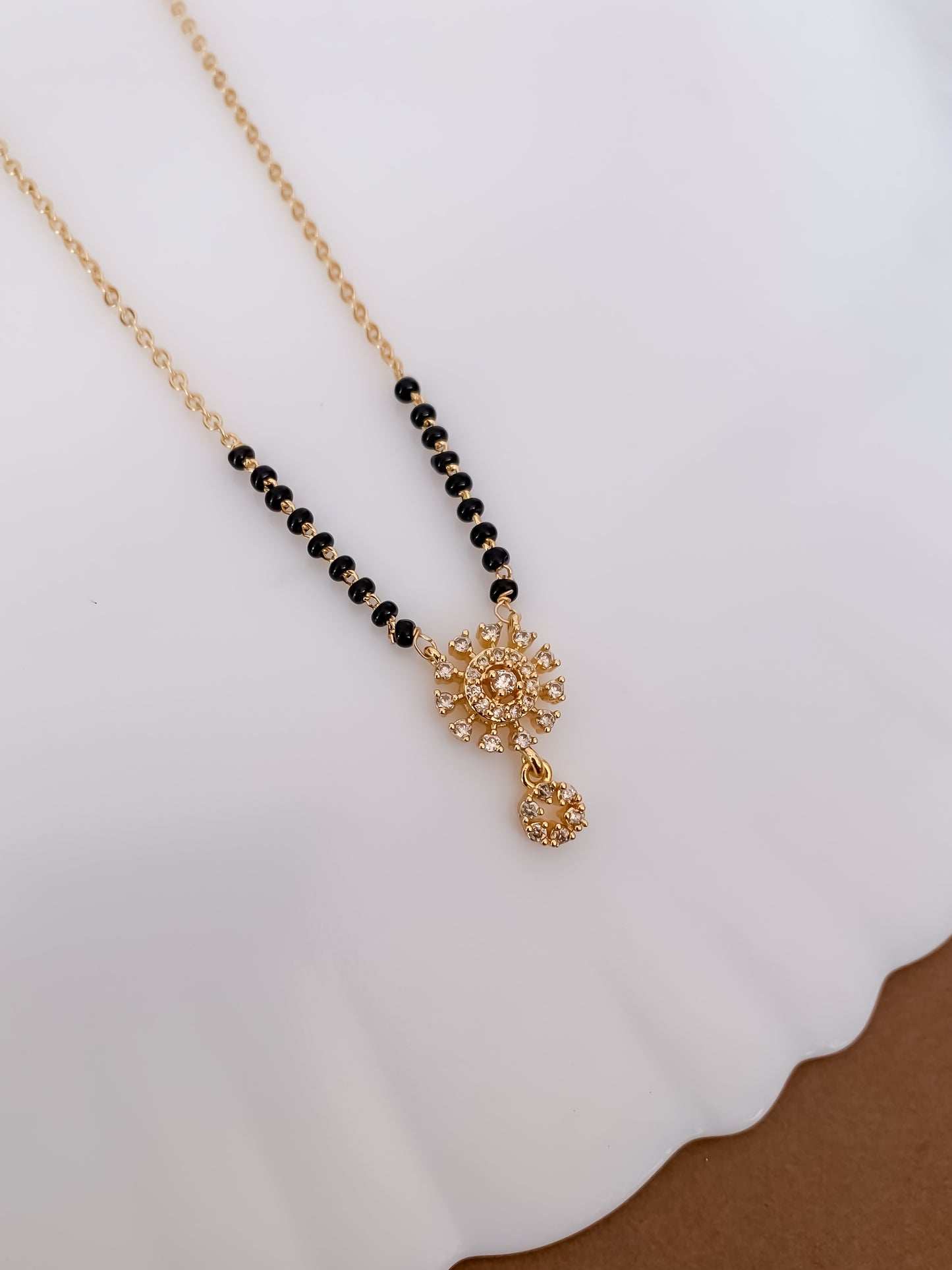 Buy 1 Get 1 Free - Golden Sunburst Mangalsutra