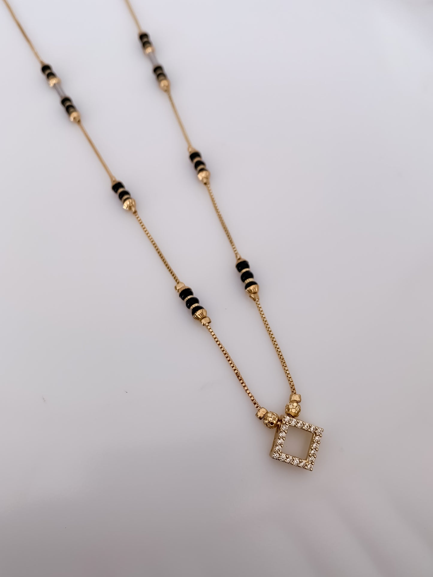 Buy 1 Get 1 Free - Golden Square Glow Mangalsutra