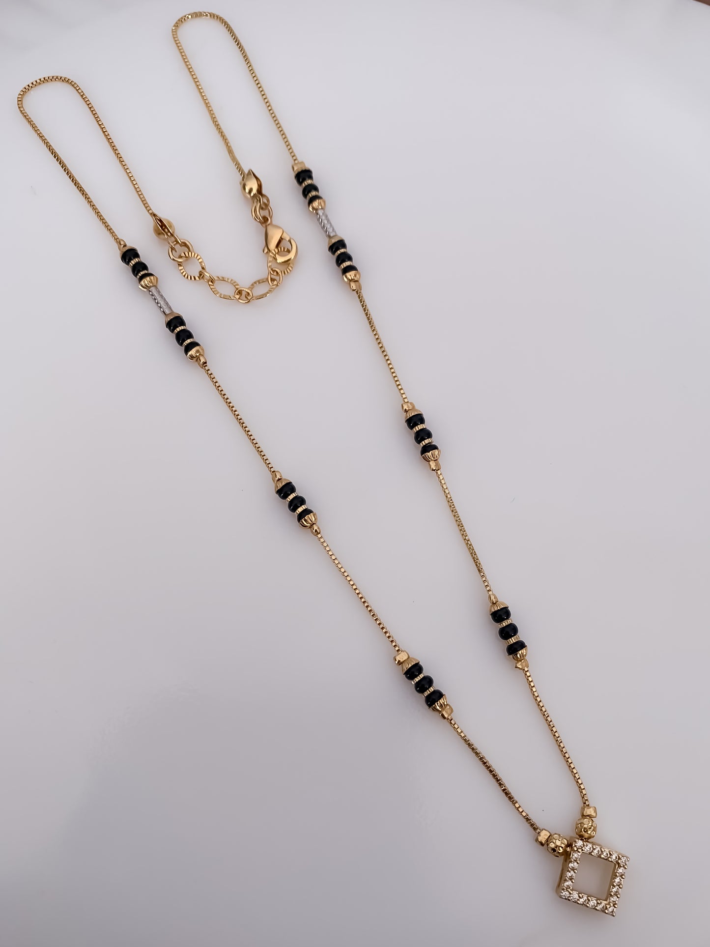 Buy 1 Get 1 Free - Golden Square Glow Mangalsutra