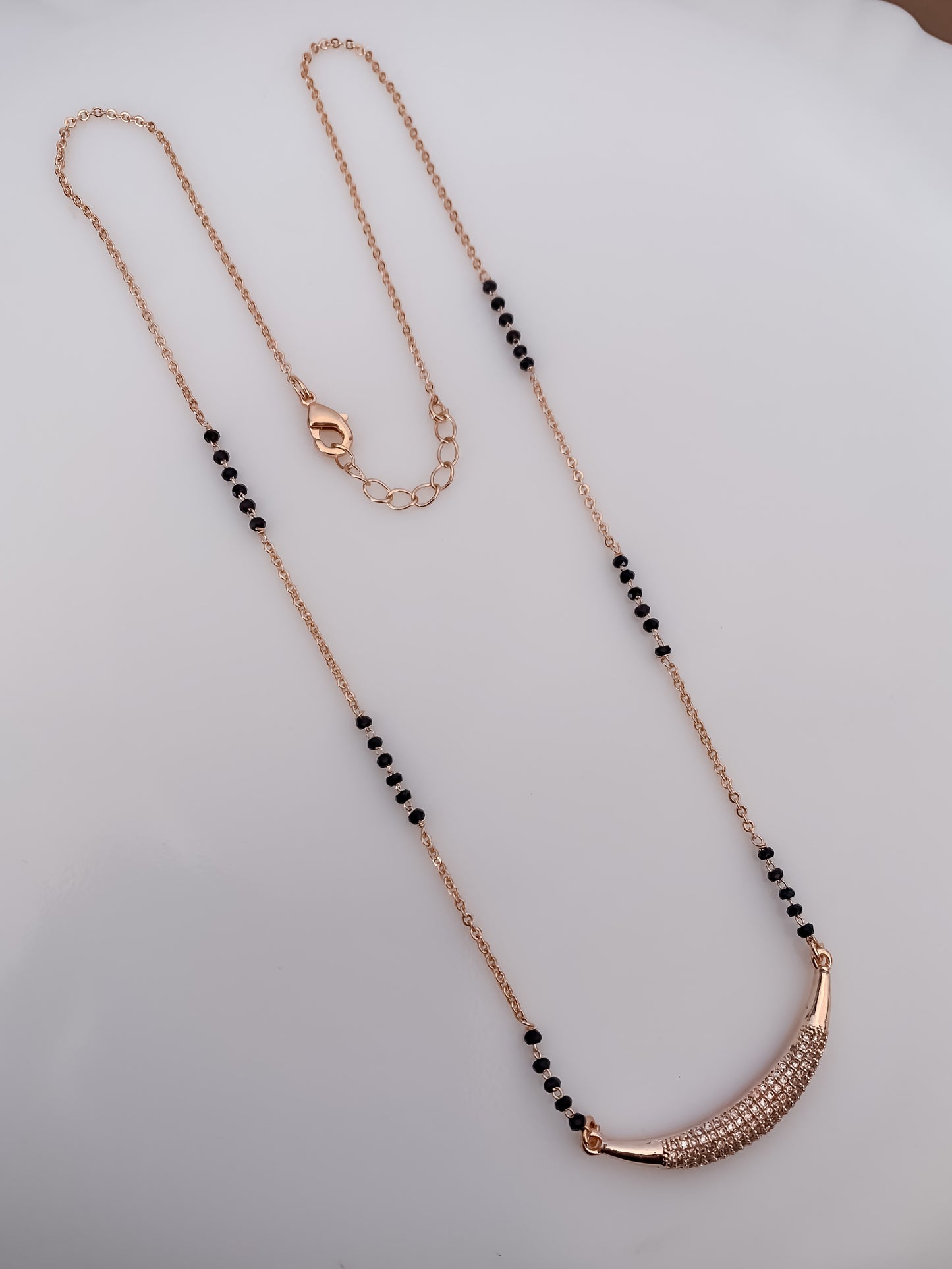 Buy 1 Get 1 Free -Rose Curve Sparkle Mangalsutra