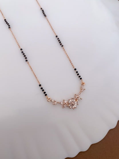 Buy 1 Get 1 Free -Floral Grace Rose Gold Mangalsutra