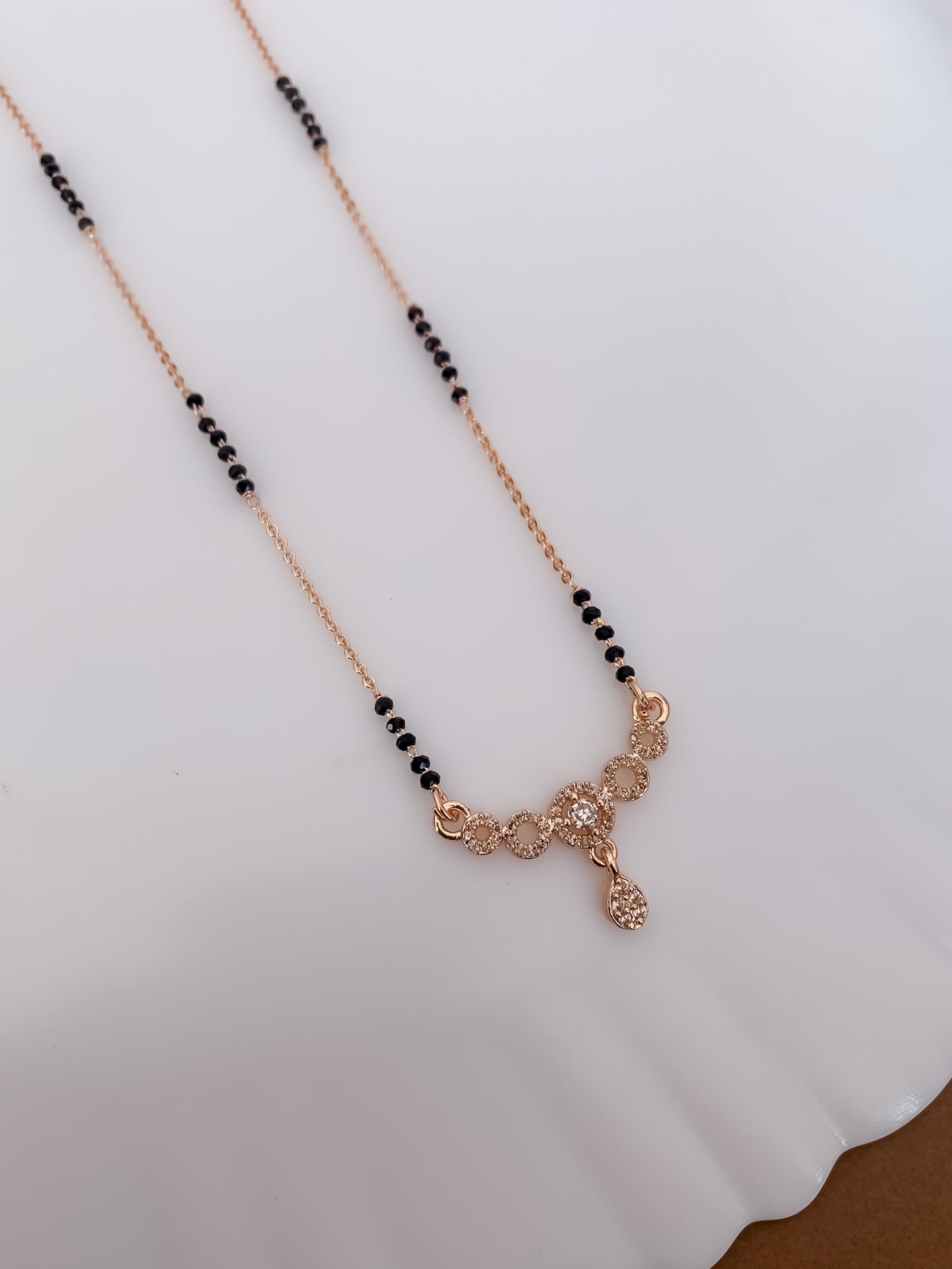 Buy 1 Get 1 Free -Golden Orbit Drop Mangalsutra