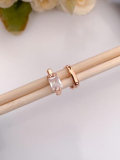 BUY 1 GET 1 FREE -American Diamond Rose Gold Fancy Bali - BALI - Belleza Jewels