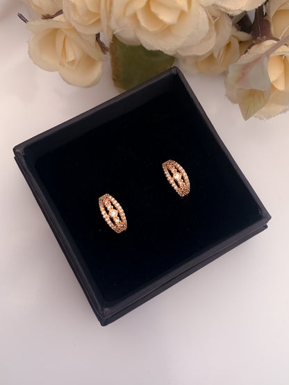 American Diamond Rose Gold Fancy Delicate Bali - BALI - Belleza Jewels