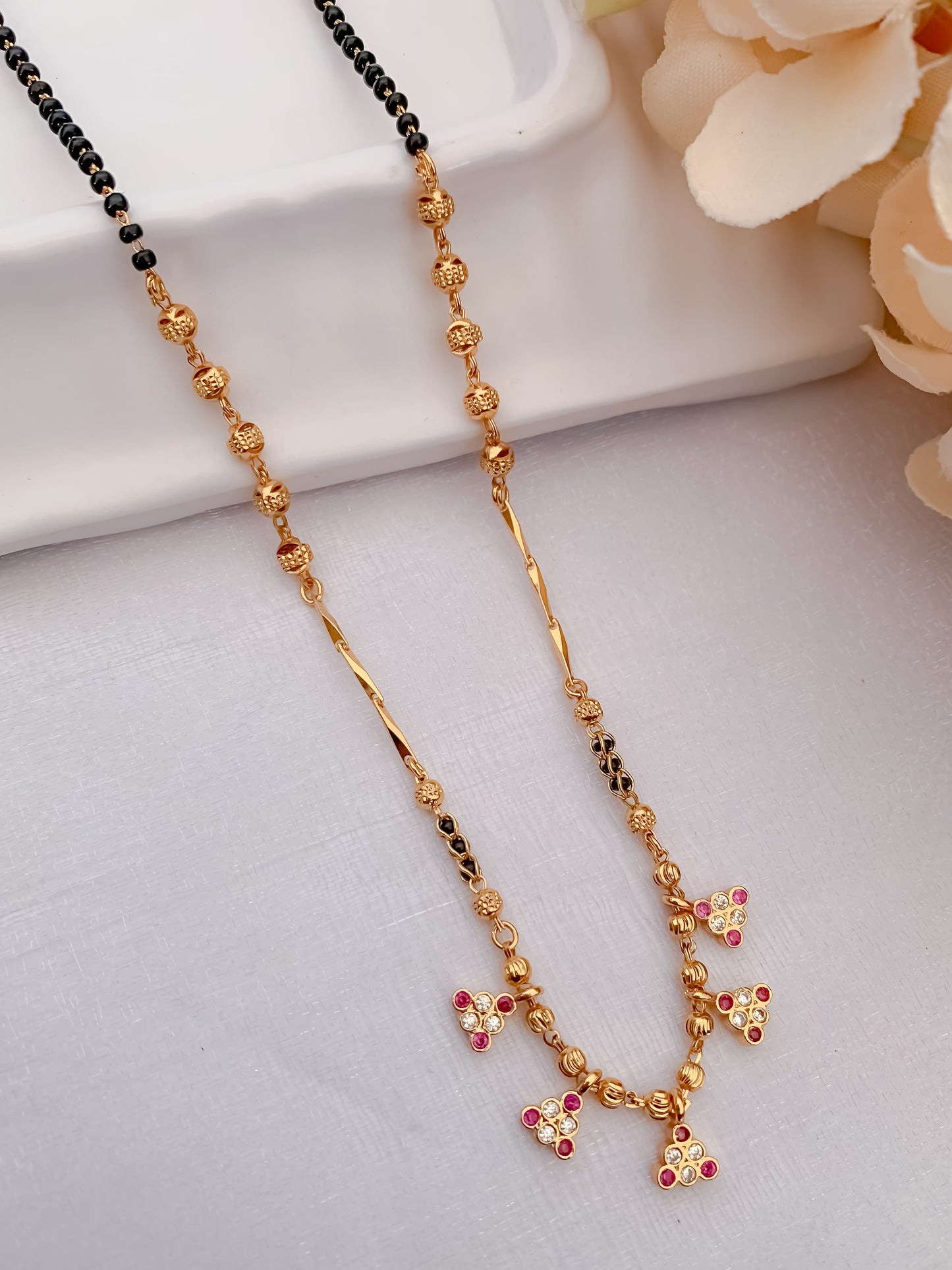 Buy 1 Get 1 Free - Fancy High Gold Plated Delicated Mangalsutrs