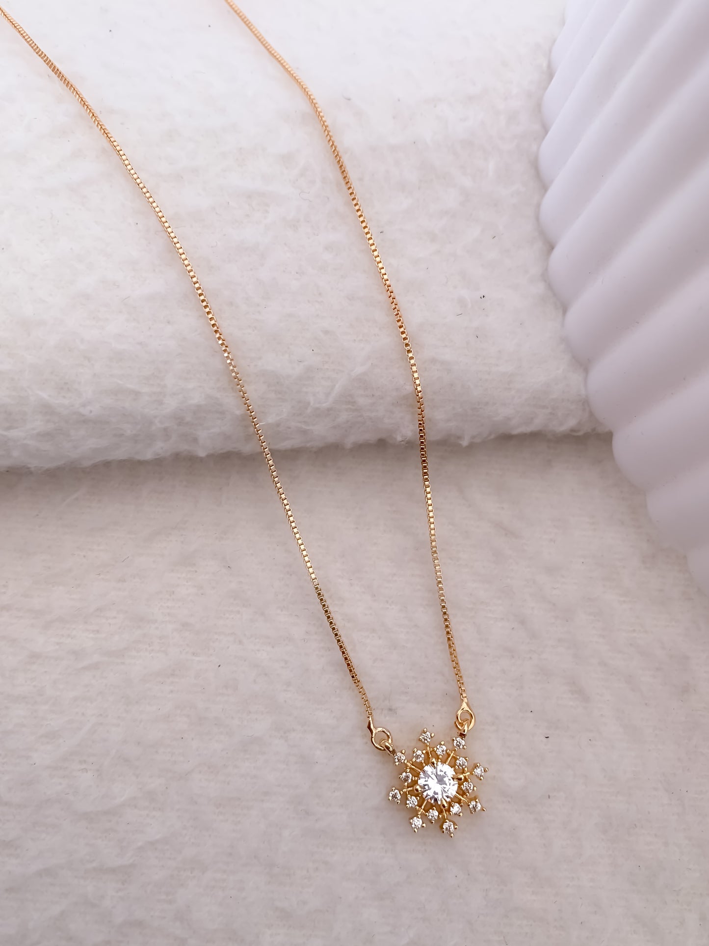 Floral Star AD Pendant Necklace